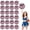 Black+Pink, variant on Pom Poms Cheer 22 Pieces, Cheerleading Pompoms Handheld Squad Set for Sports Team, Party, Festival, Adults Kids, Easy Fluff Design