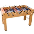 thumbnail image 3 of Olurrisa 54-Inch Hurricane Foosball Table for Family Game Rooms with Light Cherry Finish, Analog Scoring and Free Accessories brown, 3 of 9