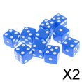 thumbnail image 1 of 10 dados de juego de mesa.,Dados de plástico D6,Dados de 6 caras,Dados de juego de mesa,Jugar a los dados digitales 2 piezas, 1 of 9