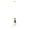 thumbnail image 2 of Hunter - Klein 1-light Alturas Gold, Medium Size Pendant Light, Dimmable, Casual Style, Cone Shaped, for Bedrooms, Dining, Living Rooms - 19438, 2 of 7