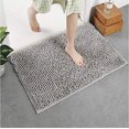 thumbnail image 4 of Non Slip Thick Shaggy Chenille Bathroom Rugs,Chenille Soft Bath Rug, Bath Mats for Bathroom Extra Soft and Absorbent, Plush Shaggy Bathroom Rugs for Indoor/Kitchen (Gray, 20 * 30 ), 4 of 7