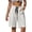 White plus size bermuda shorts a1, variant on Cagogo Women Plus Size Bermuda Shorts Elastic Waist Casual Loose Shorts with Pockets Summer Drawstring Wide Leg Cropped Pants Lounge Beach Travel Trousers, Red 3XL