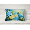thumbnail image 2 of Hydrangeas in Watercolor Fabric Decorative Pillow 12 in x 16 in, 2 of 4