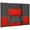 Red, variant on Durham DCBDLP694RDR-1795 14 Gauge 12 Door Shelves Lockable Cabinet with 69 Red Hook on Bins & 1 Adjustable Shelf & 4 Drawers, Gray - 48 x 24 x 72 in.