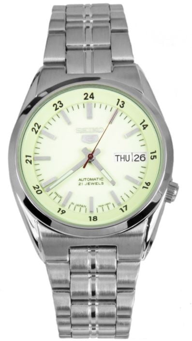 seiko luminous mens watches