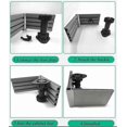 thumbnail image 5 of Adjustable Plastic Furniture Feet, 20-Pack, 100mm Height, Black Plinth Adjusters with Fixing Feature, 5 of 5