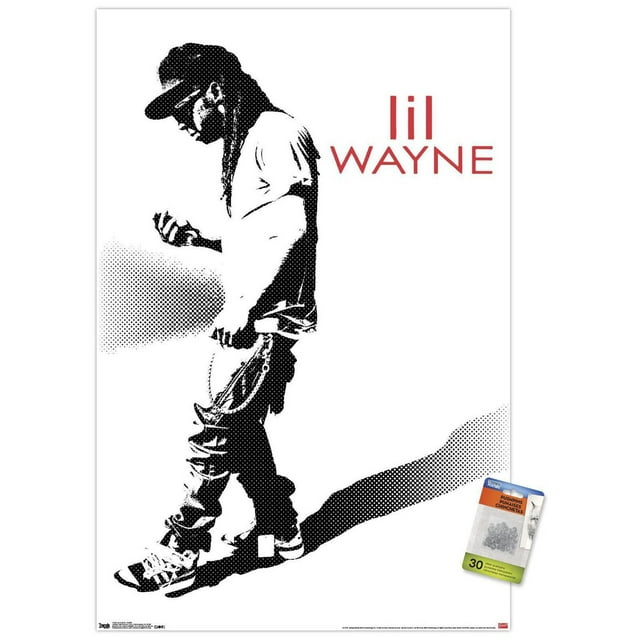 Lil Wayne - Hustle Wall Poster, 14.725" x 22.375" Framed