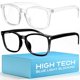 thumbnail image 1 of Gafas de bloqueo de luz azul livho High Tech con 99% de protección UV, 1 of 8