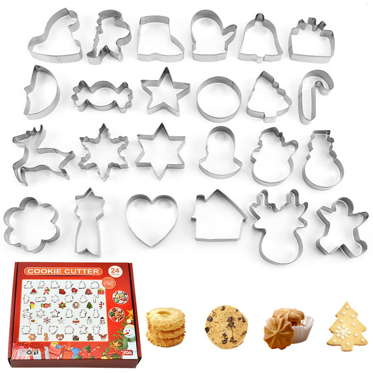 Christmas Baking Kit - 12 Cavity Christmas Molds, 6-Piece Cookie Stamp -  Yummy Gummy Molds