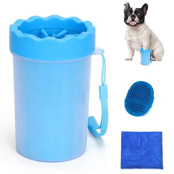 Euqvunn Dog Paw Cleaner Cup, Portable Paw Washer for Dogs and Pets, Meduim Size