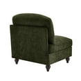 thumbnail image 6 of Newest Multi-Functional Armless Chair, Green Chenille Sofa,Removable Skirt, Convertible 2 Styles, Includes Pillow, Ideal for Apartments, 6 of 9