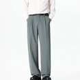 thumbnail image 4 of GSPCLAM Mens Casual Dress Pants Loose Fit Easy Care Pants with Side pockets Lightweight Flat Front Pants for Casual Party, 4 of 5