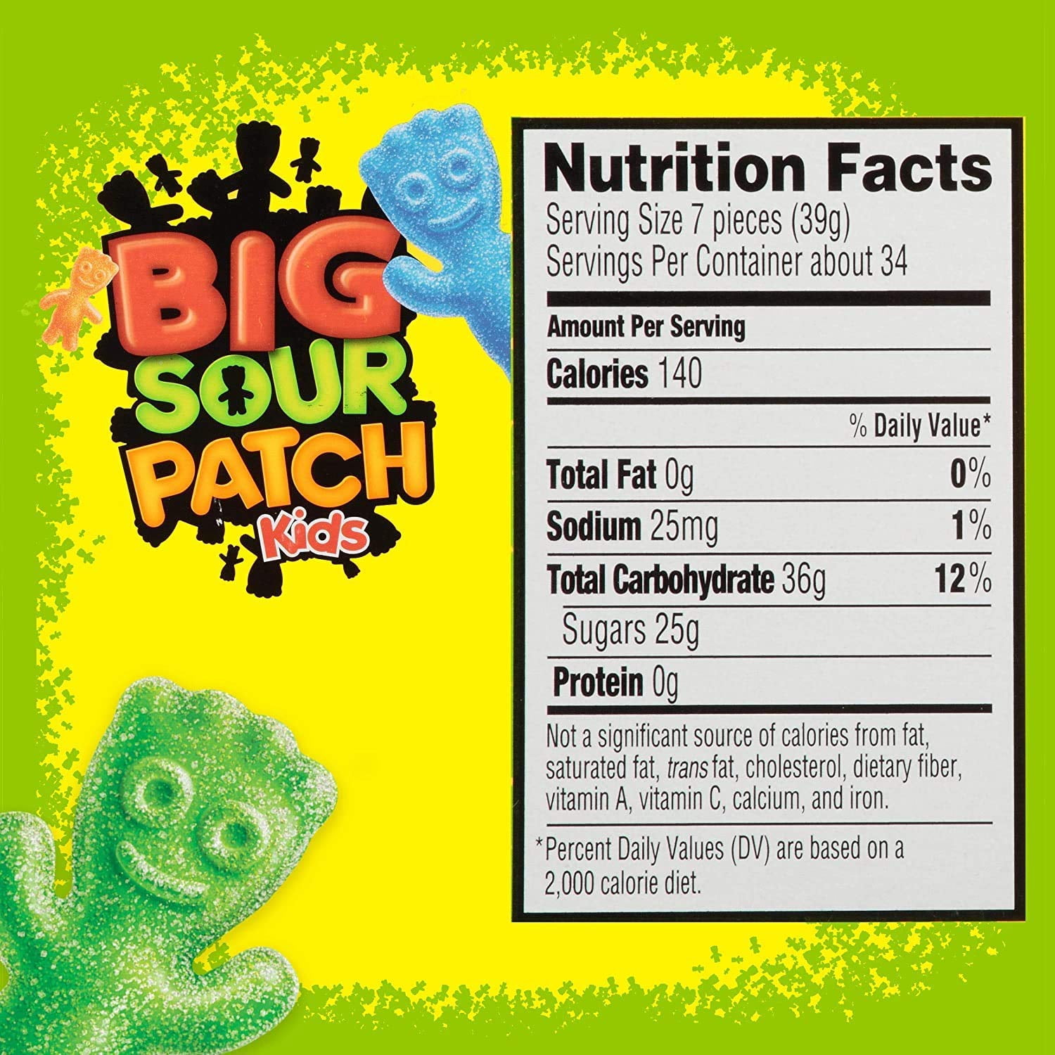 SOUR PATCH KIDS Big Individually Wrapped Soft & Chewy Candy, Christmas Candy Stocking Stuffers, 240 Count Box+ E-Book "Awesome Science Experiments For Kids"