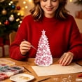 thumbnail image 7 of Dreamy Beaded Christmas Tree DIY Kit With Pins And Star Topper, Handmade Holiday Craft Set, Beaded Tabletop Decor For Adult Creative Home Decoration, 7 of 7