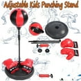 thumbnail image 6 of Children's Adjustable Boxing Set 70cm-105cm, Punching Ball Bag with Gloves, Speed Boxing Sports Kit, Fitness Equipment for Fighting Game, 6 of 9