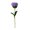 Purple, variant on KGJQ Carnation Twist Stick Hand-Crocheted Woolen Flower in Multiple Colors Never Wither Flower for Gifts And Home