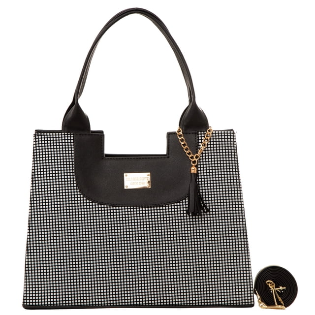 Bolso Cuadri De Mujer FANA Isadora Color CuadriBlanco 2 Original El Mejor Regalo, M4019!!