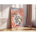 thumbnail image 4 of Oysters and Lemon Poster, Coastal Kitchen Wall Art, Seafood Plate Print, Striped Tablecloth Food Illustration, French Riviera Decor, 4 of 5