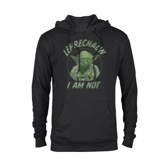 Star Wars Yoda St. Patrick's Day Leprechaun I Am Not - Pullover Hoodie for Adults - Customized-Black