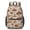 Mushroom and Sprig Beige Pattern, variant on Mushroom and Species Beige Pattern 17" Waterproof Oxford School Backpacks for Teens, S-Shape Padded Straps, for School, Travel, Hiking, Camping