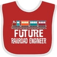 thumbnail image 3 of Inktastic Future Railroad Engineer Train Boys or Girls Baby Bib, 3 of 4