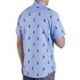 thumbnail image 2 of Visive Mens Big And Tall Short Sleeve Button Shirt, Printed Pineapple Shirts, 2 of 7