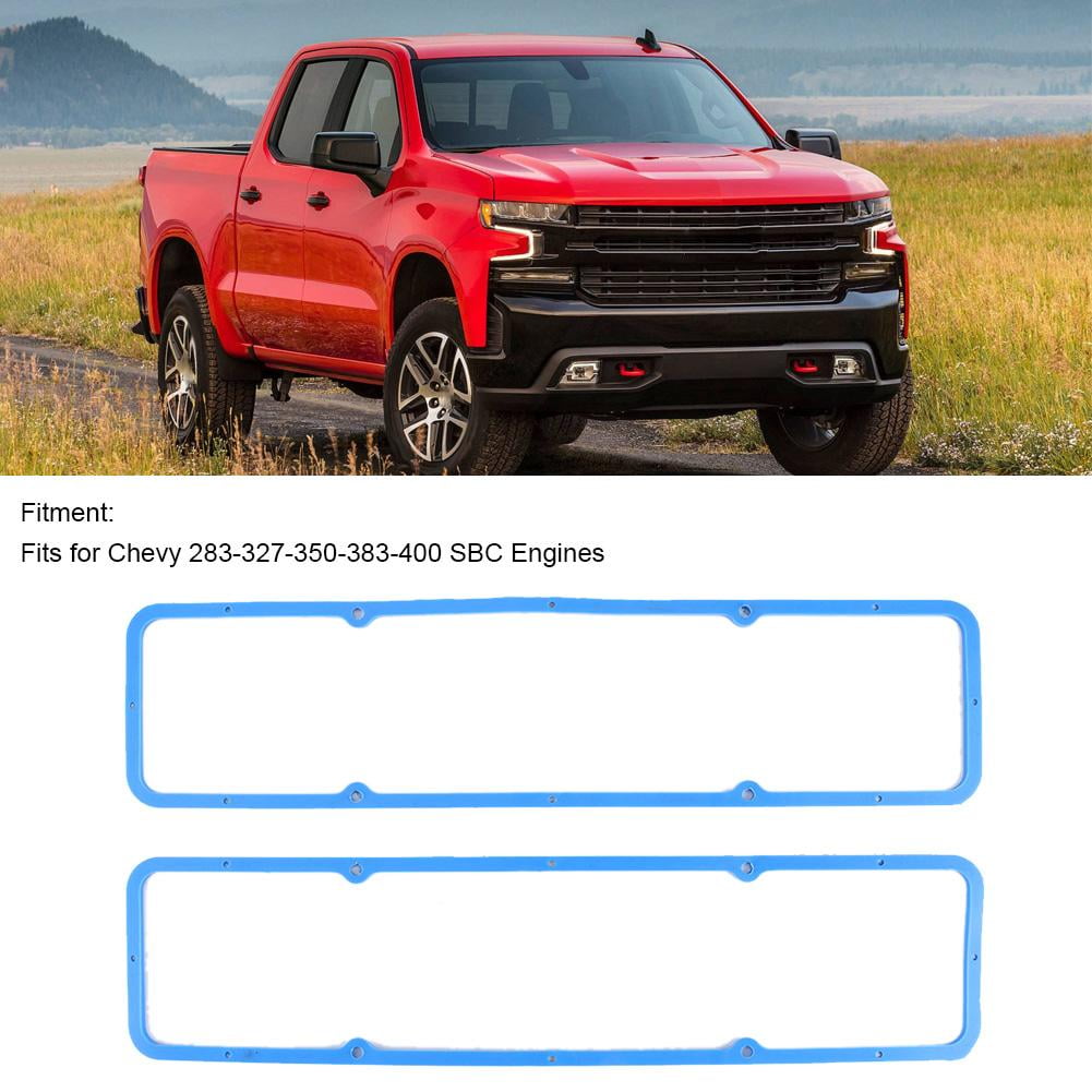 2pcs Engine Valve Cover Gaskets Rubber Fit for Che-vy 283-327-350-383-400 SBC Engines
