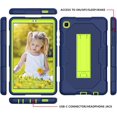 thumbnail image 4 of Kids Case for Galaxy Tab A7 Lite 8.7 2021, Slim Duty Drop Proof Shockproof Protective Cover with Stand and Pencil Holder for Samsung Galaxy Tab A7 Lite 8.7 inch T220/T225 (Blue&Green), 4 of 13