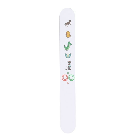 Children Vision Optometry Test Card Clear Cartoon Pattern Fixation Stick Vision Tester for Eye Hospital