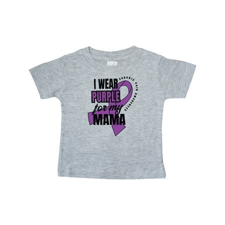 

Inktastic Chronic Pain I Wear Purple For My Mama Gift Baby Boy or Baby Girl T-Shirt