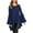 Dark Blue, variant on under $5 JINMGG Fall Long Sleeve Shirts for Women, Womens Summer Fall Tops 2026 Womens Casual Solid Color Irregular Pullover Round Neck Long Sleeve Lantern Tops