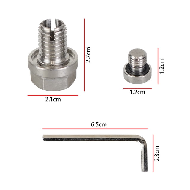 M12.1X1.75 Bouchon de Vidange d'Huile Kit de Réparation de Filetage de Casserole à Huile avec Joint Torique