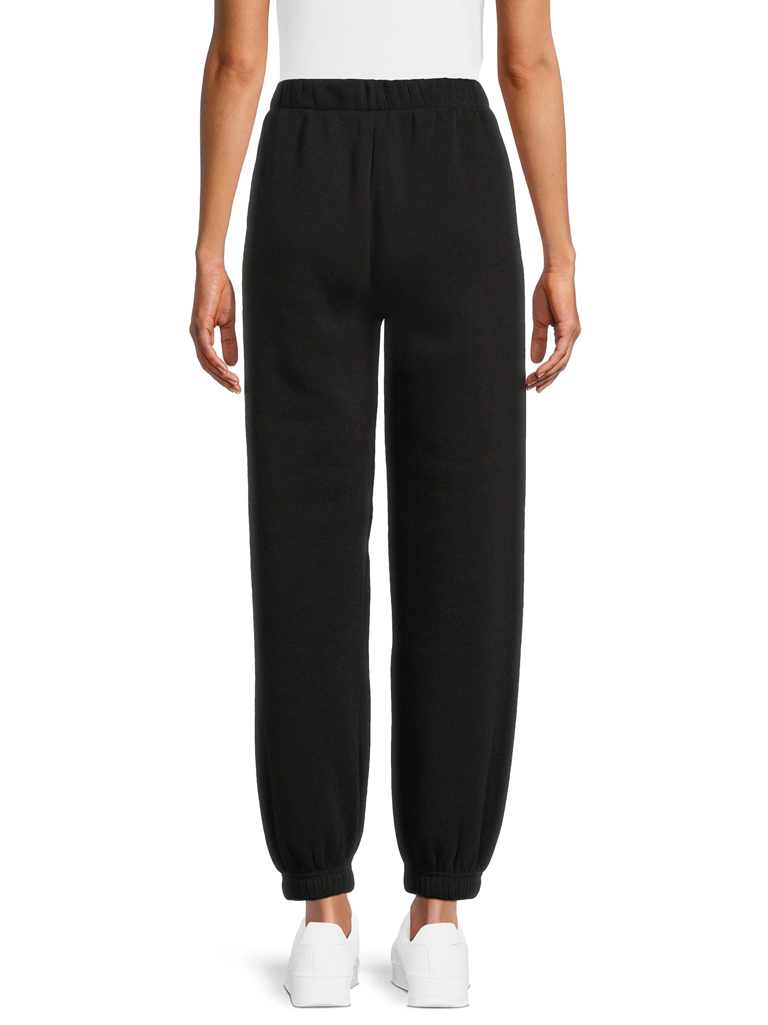 No Boundaries Pull On Fleece Joggers, 28" Inseam, Wlomen's and Women's Plus