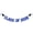 Blue, variant on Clearance Party Flag Balloon Set under $1,Class Of 2026 Banner Congrats Grad Bunting Sign For 2026 High School College Graduation Bachelor Decorations Black And Silver Glitter