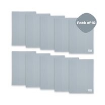 Comfy Cubs 100% Cotton Absorbent Burp Cloths - Large, 10 Pack (Pacific Blue)