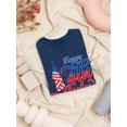 thumbnail image 3 of 4Th July Flag Fireworks T-Shirt Women -Image by Shutterstock, Female Large, 3 of 4