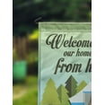 thumbnail image 2 of Printtoo Multicolor Welcome To Our Home Away From Home Campsite Personalized Camping Flags For Campers Double Sided CampsiteFlagOutdoor GardenFlags, 2 of 4