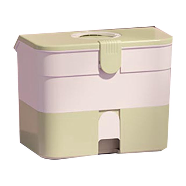 Caja organizadora de cajones de maquillaje Jadeshay 2 cajones de almacenamiento de cosméticos A