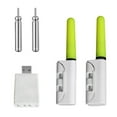 thumbnail image 2 of 2 Pcs LED Fishing Glow Stis with Rechargeable CR425 Batteries - 2.5 Inch Night Fishing Pole Light & Bite Alarm, Waterproof Luminous Rod for Strike Alert, includes Battery Charger Q5C5, 2 of 4