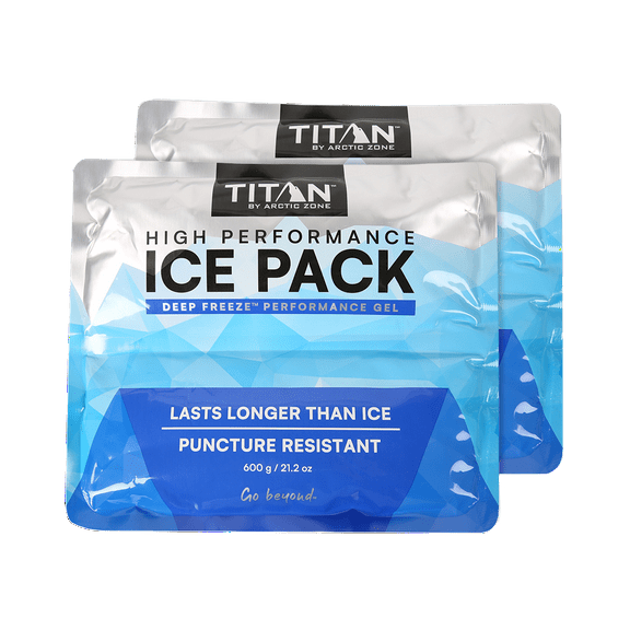 Titan by Arctic Zone 600g High Performance Ice Packs - Set of 2