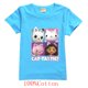 thumbnail image 1 of Camiseta para niños, camiseta de manga corta con cuello redondo, moda de verano, ropa de gatos Gabby de dibujos animados para niña y niño zhangyuxiang LED, 1 of 2