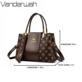 thumbnail image 5 of Bolsos de mano de lujo de piel de marca genuina, bolsos de diseñador para mujer, bolsos de hombro de alta calidad para mujer, 3 capas, 5 of 5
