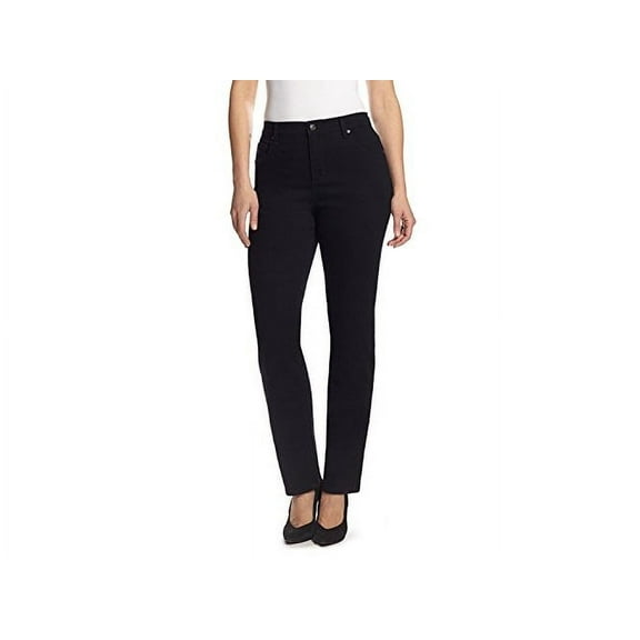 Gloria Vanderbilt Women's Classic Amanda High Rise Tapered Jean Size: 6 Tall, Color: Black