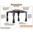 thumbnail image 3 of Sojag Meridien 10 Ft. X 14 Ft. Gazebo, 3 of 11