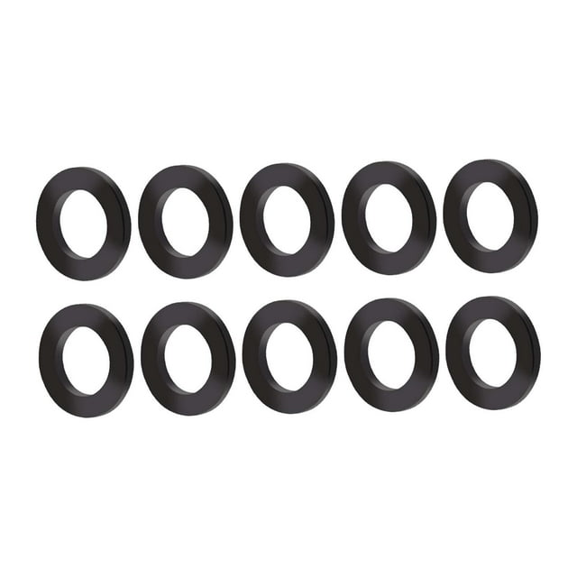 10 juntas para tornillos de placa de cadena y rueda de cadena para pernos de bielas de bicicletas de carretera. M5 Negro