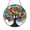 Acrylic 3.5 Inch, variant on Colorful Stained Glass Window Suncatcher Tree of Life Panel, Nature Inspired Window Decor Glass Panel for Home Decoration, Indoor Wall Art Window Hanging, Decorative Sun Catcher Gift