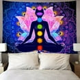 thumbnail image 1 of Tapiz para Colgar en la Pared, Manta de Tapiz de Siete Chakras, Divisor de Habitación de Decoración de Dormitorio de Meditación de Yoga Mandala()(150x200cm), 1 of 4