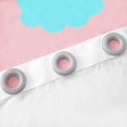 thumbnail image 5 of Kawaii Rainbow Cozy 30%-50% Blackout Curtains With Playful Clouds Boho Stars Print, Cartoon Style Rainbow Design Curtains & Drapes Room D茅cor, 52''Wx63''L, Pink, 5 of 6