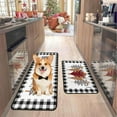 thumbnail image 5 of Horivan Christmas Kitchen Rug Non Slip Water Absorbent L Shape Floor Mats Holiday Decor for Kitchen Sink Front Festive Home Accents, 5 of 6