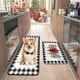 thumbnail image 5 of Juego de Alfombras y Tapetes Navideños para Cocina | Base Antideslizante | Decoración Navideña | 2 Piezas: 40X60 Cm + 40X120 Cm | Poliéster | Base de Goma | Multicolor, 5 of 6